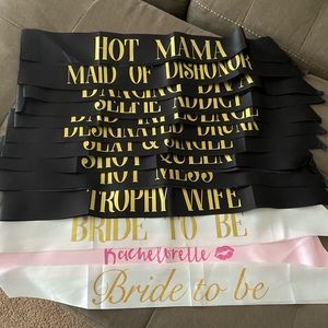 Bachelorette sashes